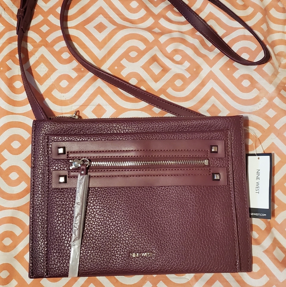 Nine West Purple Crossbody - Picture 1 of 5